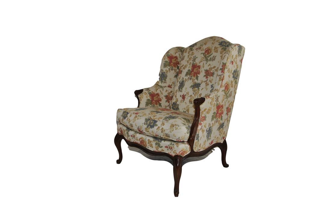 Chippendale Hickory Chair James River Collection  Wing Chair
